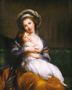 マダムヴィジーレブルンと彼女の娘、ジャンヌルシア（ジュリー） 作： Elisabeth Louise Vigee Lebrun